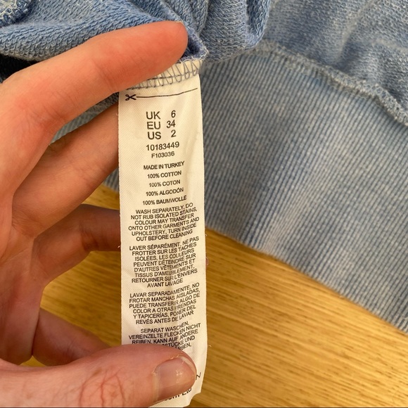 ASOS 100% Cotton Sweatshirt size US2 - Picture 3 of 5